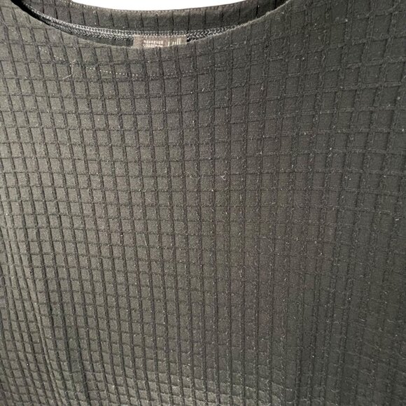 J Jill WearEver Collection Black Waffle Textured Knit 3/4 Sleeve Top Size M - Picture 6 of 12